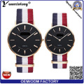 Yxl-619 Customized Slim Quartz Couple Lover Watch/Stainless Steel Back Unisex Wrist Watch